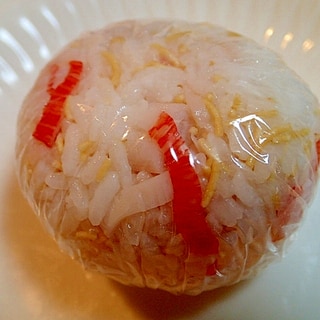 長崎県　「長崎皿うどん麺とかにかまのおにぎり」